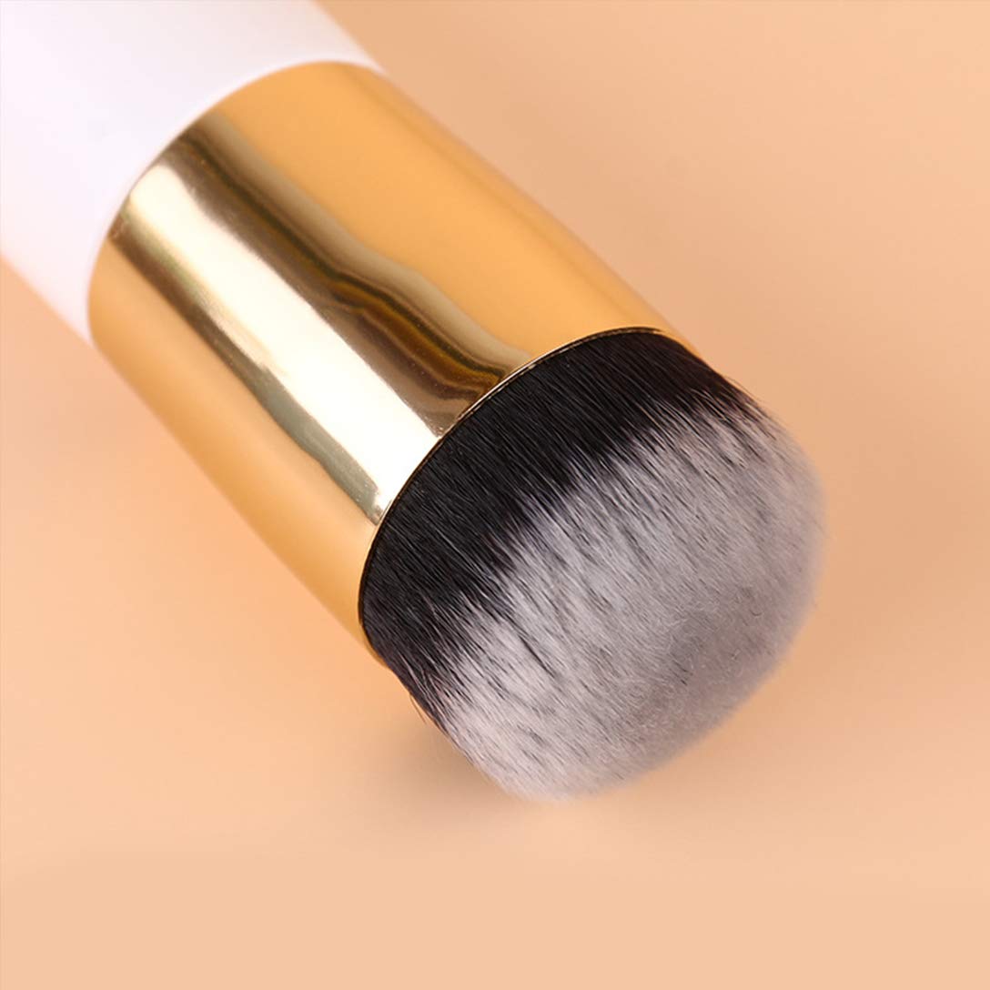 RN BEAUTY Makeup Brush Powder Brush Foundation Brush Contour Brush Blush Brush Bronzer Brush Face Blender Brush Mineral Buffing Blending Kabuki Brushes Soft Synthetic Fibers (Black&Silvery) : Beauty & Personal Care