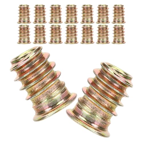 SOLUSTRE 40Pcs Threaded Inserts Nut Fasteners for Wood Furniture Screw in Design for Easy Installation in DIY Projects and Printing