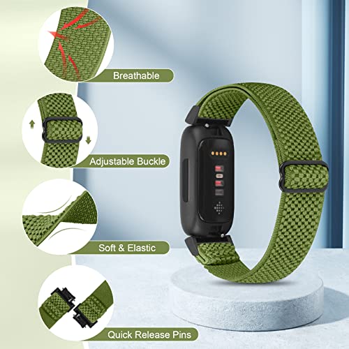 Enkic 3 Pack Elastic Strap Compatible with Fitbit Inspire/Fitbit Ace - Image 2