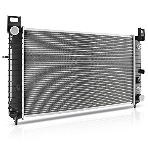 Image of DWVO 28'' Core Radiator Compatible with 1999-2013 Chevy Silverado 1999-2007 Sierra Tahoe Yukon 2000-2006 Suburban Tahoe, Fit for 2002-2004 Cadillac Escalade 4.3L 4.8L 5.3L 6.0L V6 V8