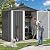 DWVO 6x4ft Metal Outdoor Storage Shed, Waterproof Tool Shed Heavy-Duty Storage Unit with Lockable Door and Vents, Ideal for Bicycles, Tools, Lawnmowers, Backyards, Patios, Lawns - Dark Gray