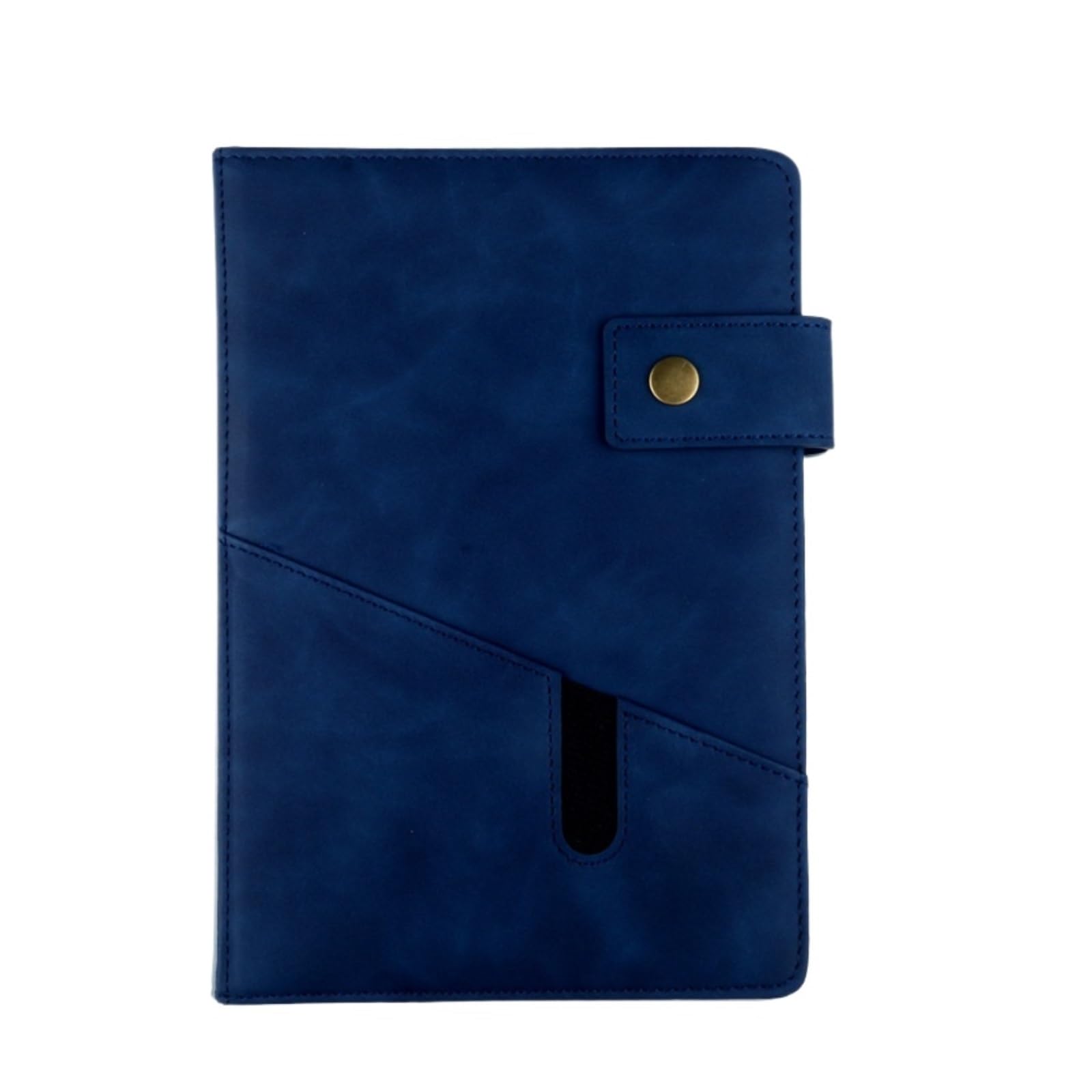 Bloc-Notes Bloc-Notes Quaderno A5 in Similpelle con Chiusura A Scatto, Diario di Viaggio Portatile for Lavoro cancelleria per Ufficio(Blue)