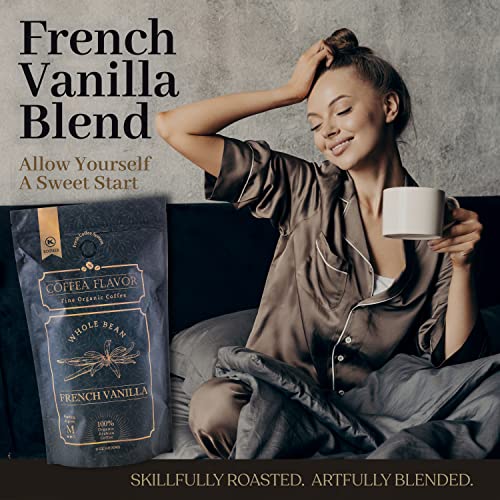 Café en grano sabor vainilla francesa 100% arábica orgánico miniatura 4