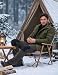 TACVASEN Herren Winterarbeitsjacke Winter Mantel Warm Fleecejacke Gefüttert Military US Jacket (XL, Armeegrün)