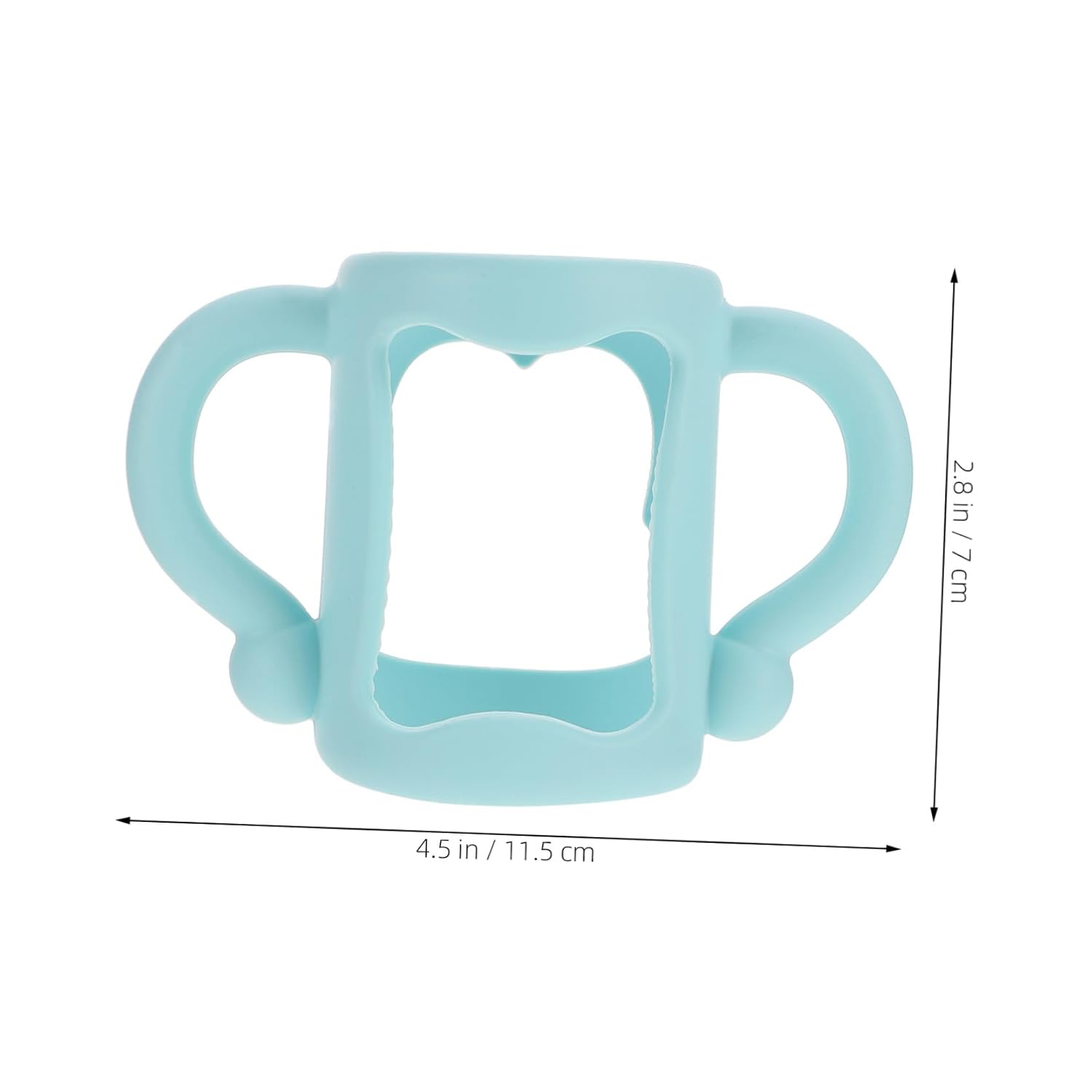 Milisten 2Pcs Bottle Handle Ergonomic Silicone Design for Comfortable Grip Nonslip Texture for Newborns Adorable Colors Safe for Feeding Bottles