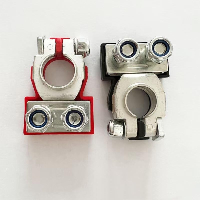 Miniatura 5 de Conectores universales de terminal de batería  Kit de abrazaderas de terminal de batería de coche resistentes, conectores de poste de batería