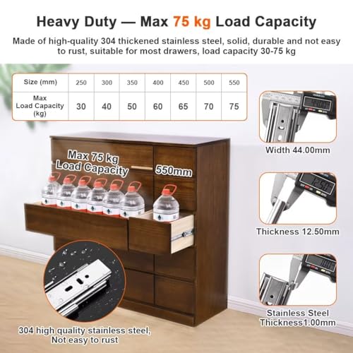 Mejores review On-line Guías telescópicas para cajones pesados los 7 más buscados. 3 Imagen adicional