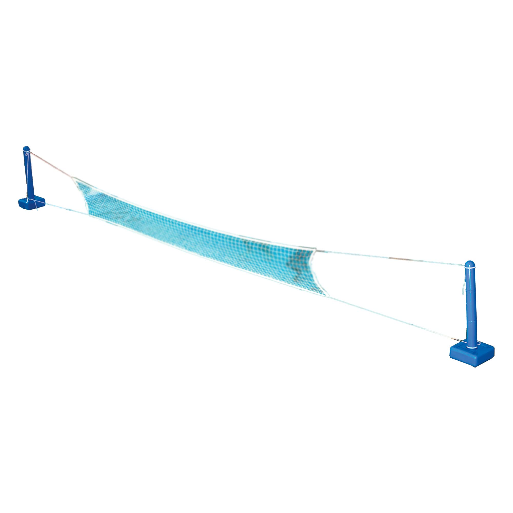 Swimline Cross In Ground Swimming Pool Outdoor Durable Nylon Toy Game Sport Volleyball Net with Ball and Weighted Supports (6 Pack)