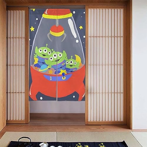 2�g�C�X�g�[���[ �A�j�� �Ԏd�؂� �̂�� �����O�J�[�e�� �l�G���p �g�� �a�� ������� �Ռ��̂�� ��86��143cm ni120 34x56inch