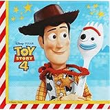 Lote de 40 divertidas servilletas de papel "Toy Story" perfectas para celebraciones, cumpleaños o fiestas.