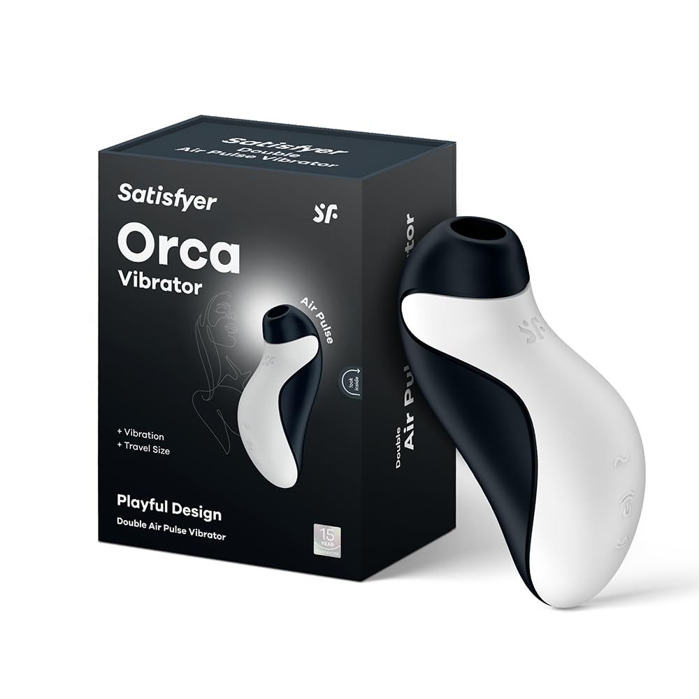 Satisfyer Orca Vibratore a Onde di Pressione | Doppio Sex Toy con 2 Motori per una Stimolazione estrema | Impermeabile IPX7 | Sex Toys per Donne dal Design simpatico | Stimolatore sessuale Vibratori