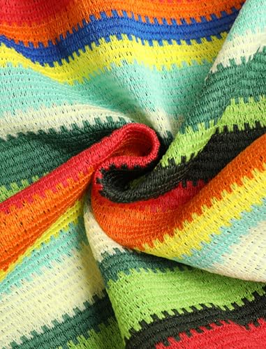 Image of ZAFUL Womens Beach Cover Up Pants Sexy Crochet Drawstring Elastic Boho Swimsuit Cover Up Long Pants Beach Wear