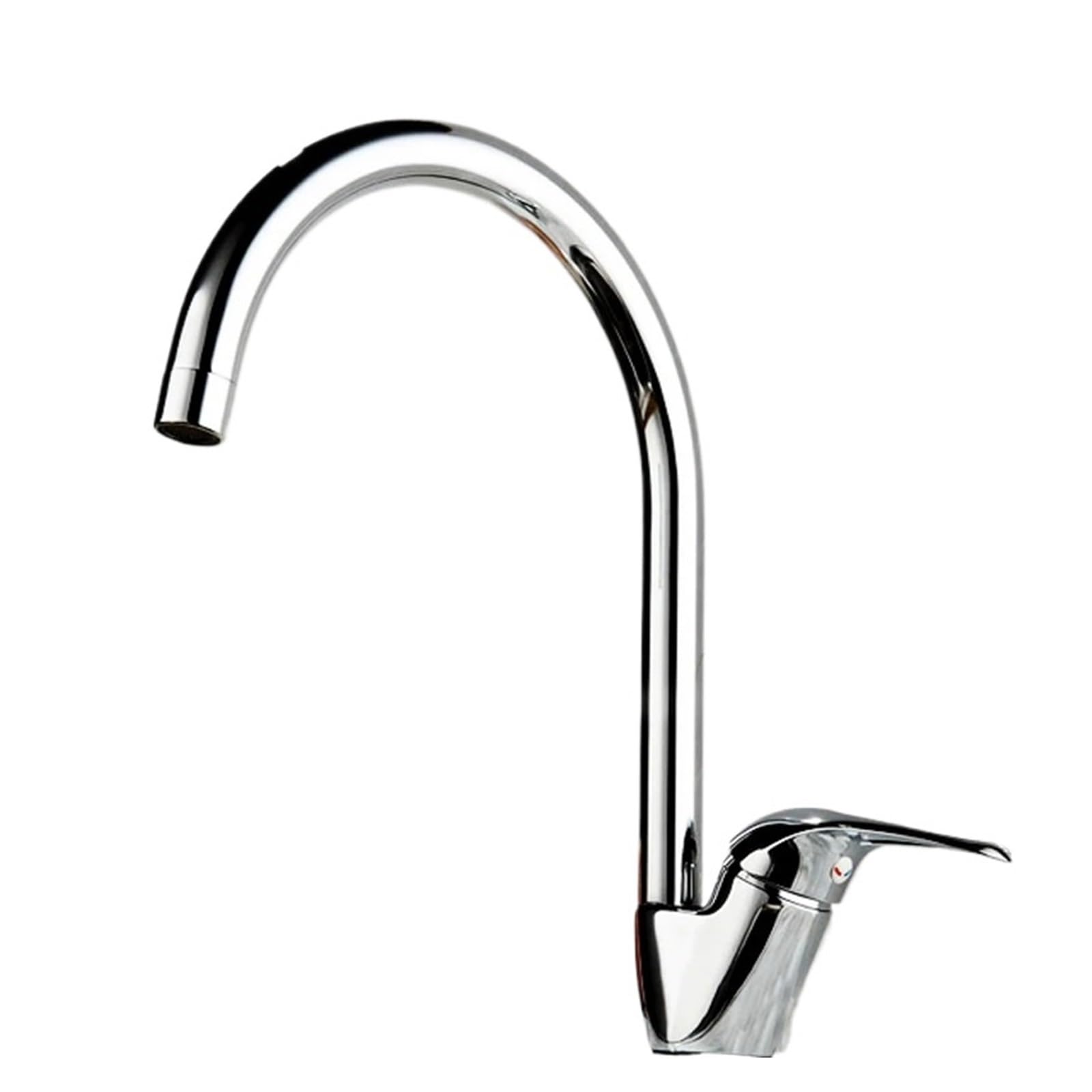 Robinet Swan monotrou pour évier de cuisine mitigeur eau chaude et froide