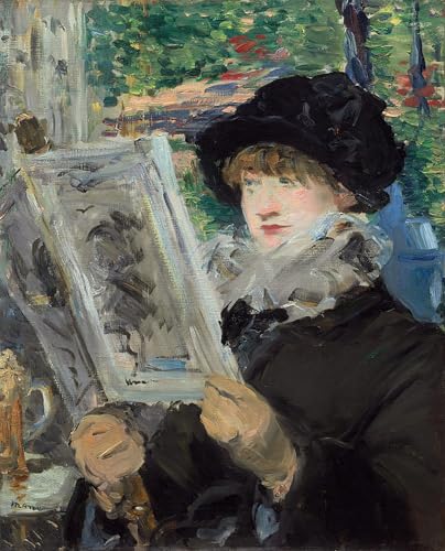 Femme lisant Edouard Manet affiche vintage pour chambre chic