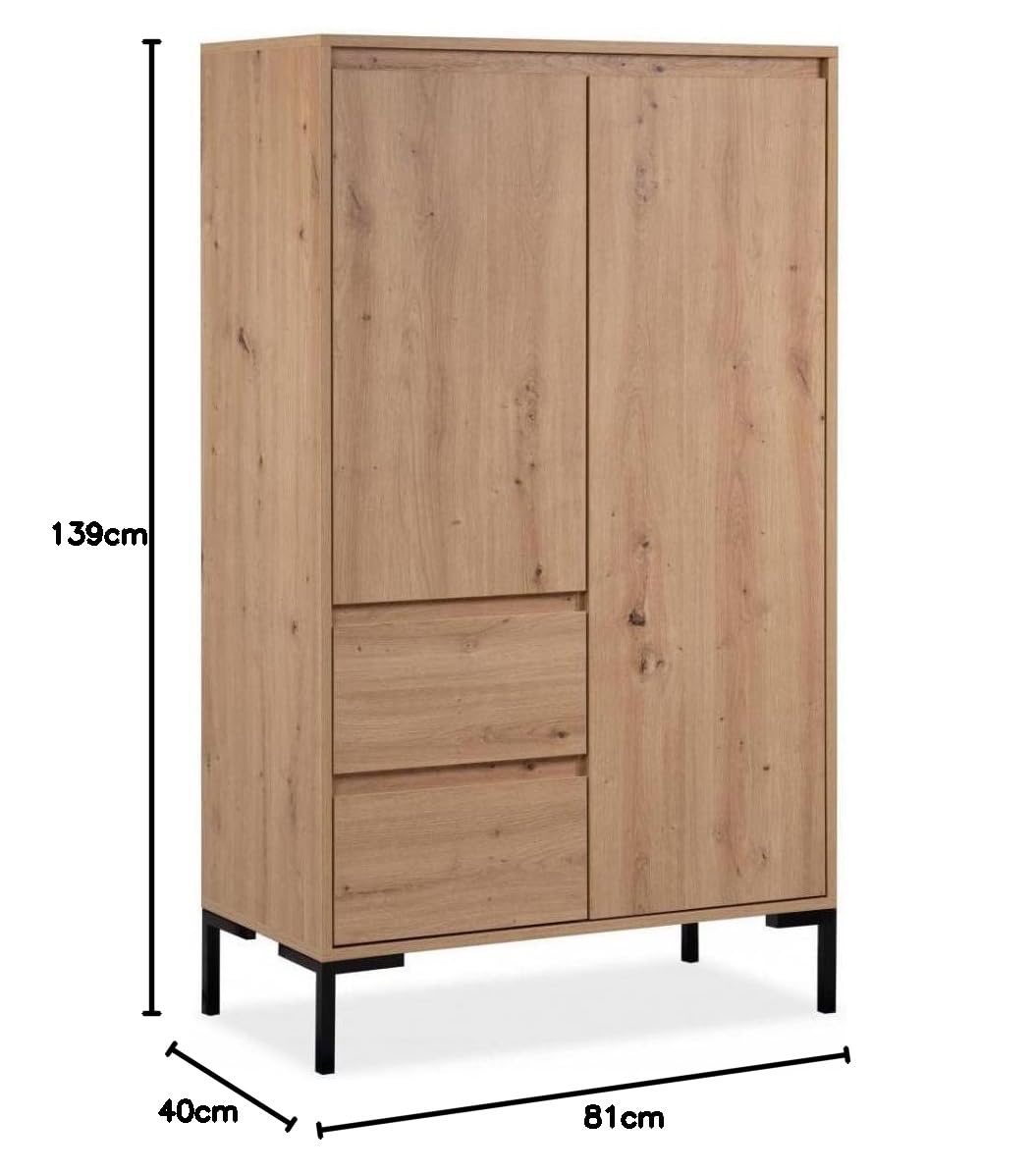 003307 Korsika 53A Artisan Eiche Nb. Kommode Sideboard Highboard Beistellkommode grifflos