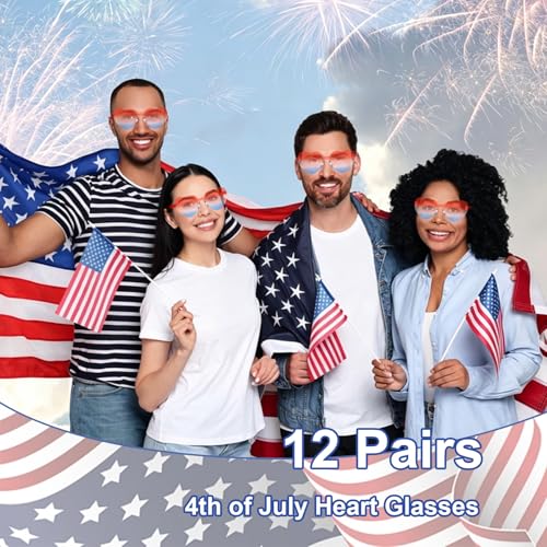Image of Heart Sunglasses 12 /18 /24 Pcs Heart Shaped Glasses for Women Cute Funny Party Glasses Party Favors Accessories