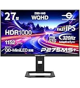 量子ドットMini LED搭載240Hz 27型モニター　P275MS Amazon.co.jp: TITAN ARMY 27インチ 量子ドット MiniLED HDR1000