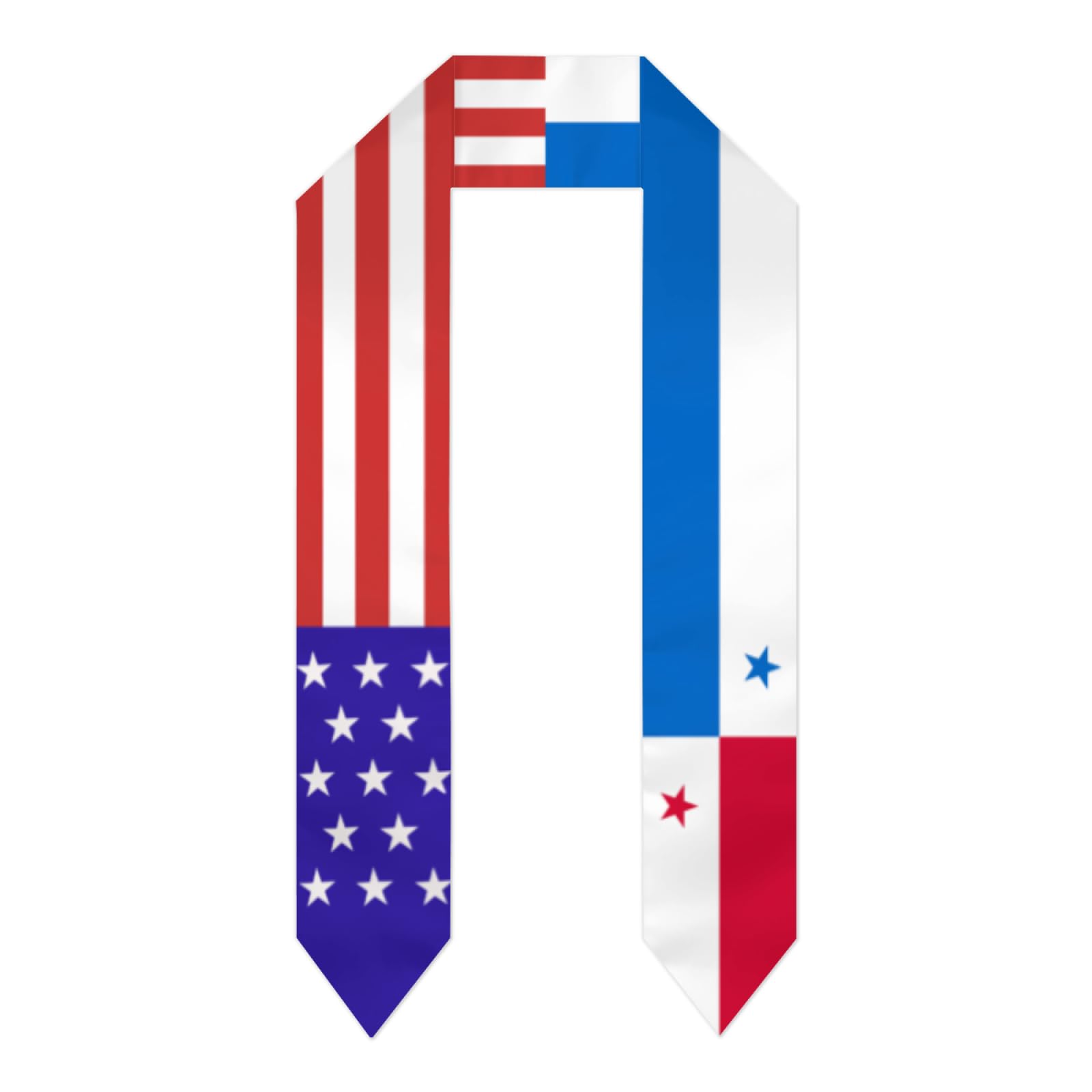 Panama Panamanian America Flag Graduation Stole Sash Shawl for Men Women Thickened Scarf for International Students Teachers Study Aboard Graduate Gift 72 inches Unisex