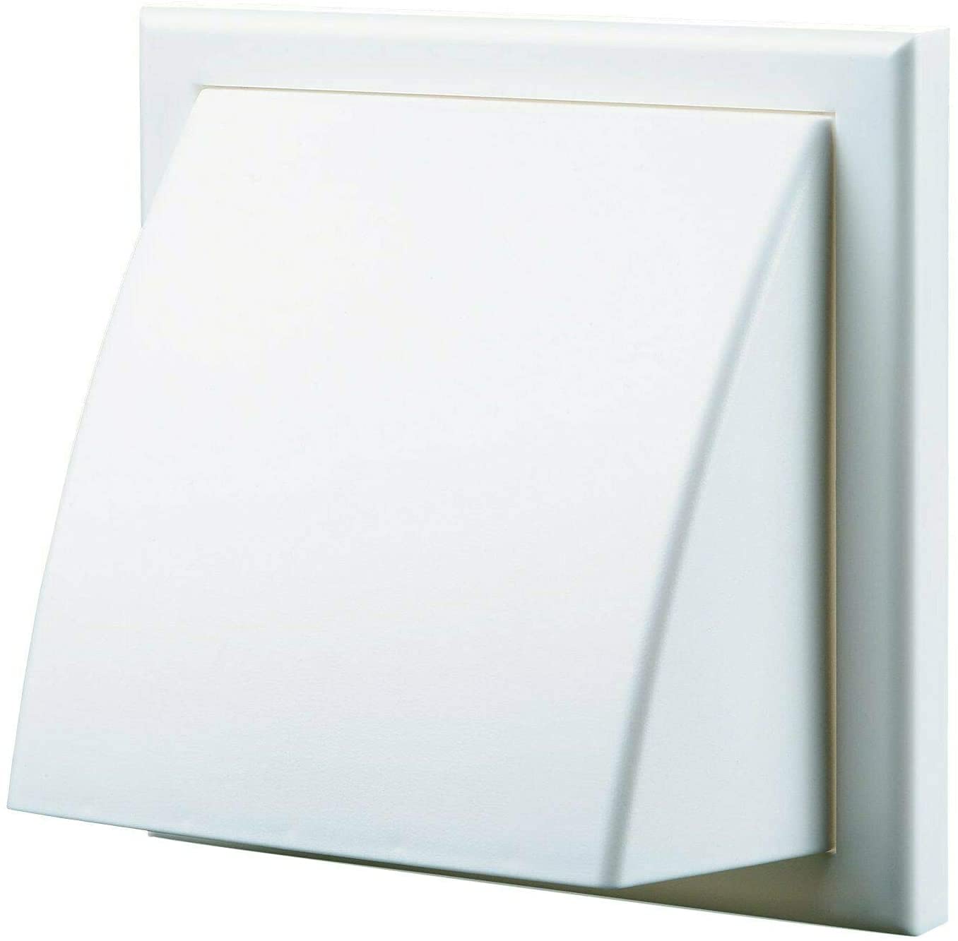 Vents Uk White Vents 125Mm Cowled External Wall Vent Cover – 185 X 185Mm Diameter Vent For Bathroom, Kitchen & Cooker Hood Ventilation