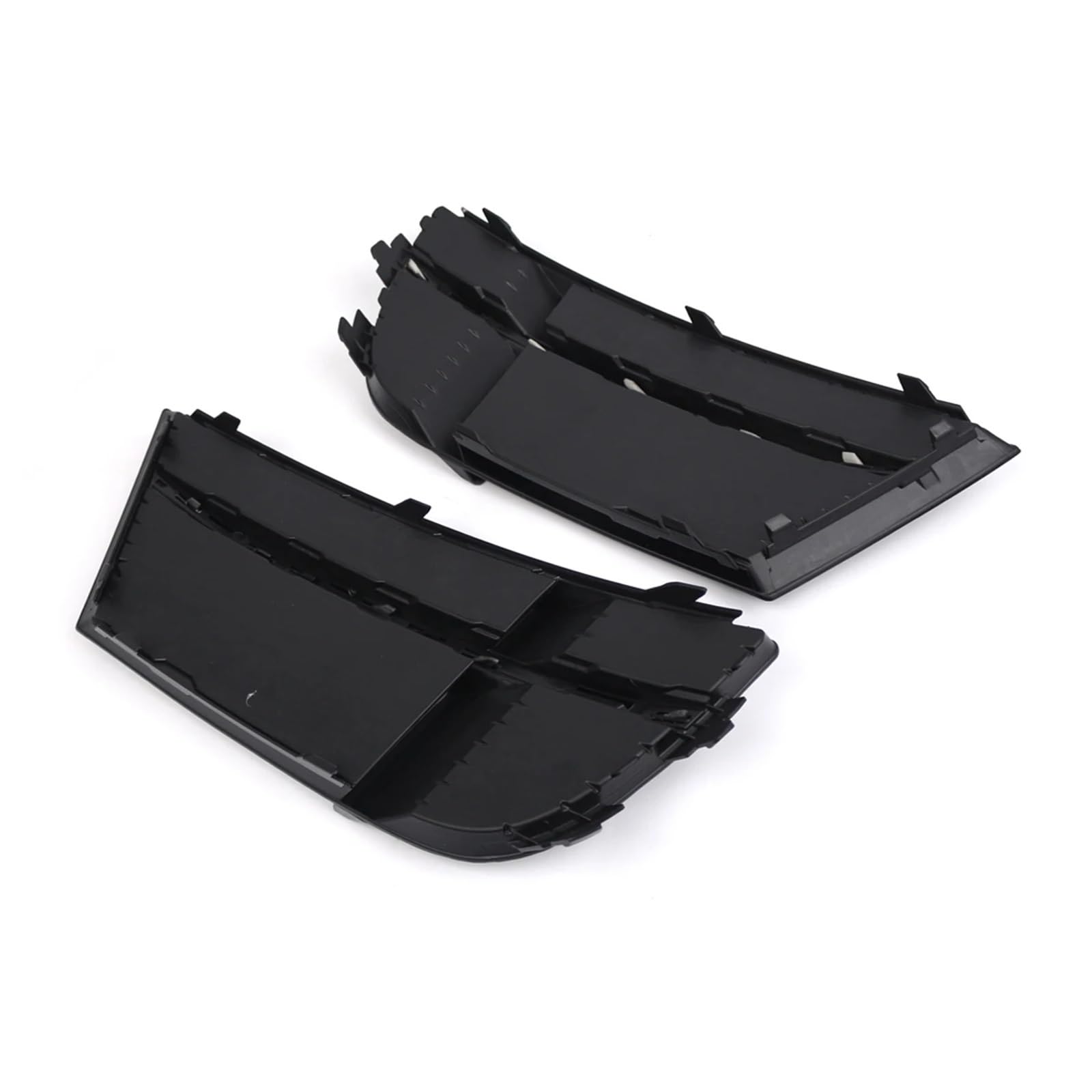 Parrilla de bisel luz antiniebla L/R compatible con AUDI A3 8V S-LINE SEDAN SPORTBACK CONVERTIBLE 17-19 Reemplace la cubierta rejilla del parachoques delantero(1Pair)