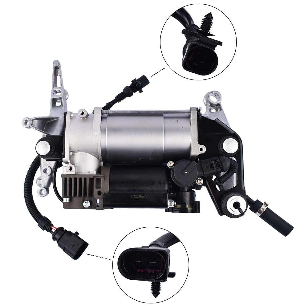 Compressore per sospensioni pneumatiche completo adatto per Q7 quattr0 T0uareg 4L0698007 4L0698007B 7L8616006A Sospensioni pneumatiche