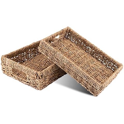 Paniers tressés Decorasian en jonc de mer Cover