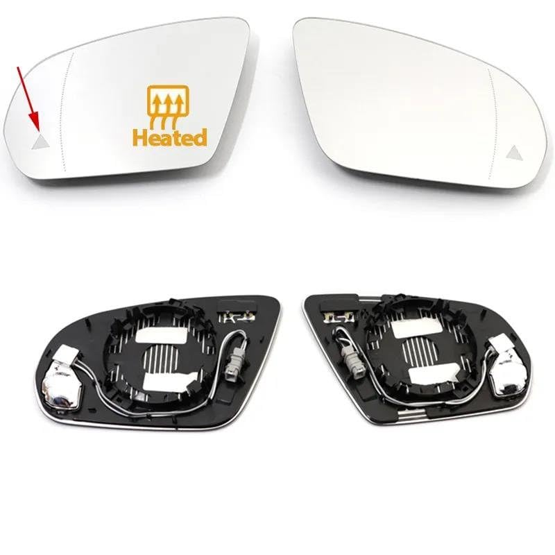 YZXOOP Außenspiegelabdeckung Weiß Links - Für Mercedes C/E/S-Klasse, CLA, GLA & Mehr