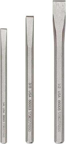 TEKTON Juego de cinceles fríos, 3 piezas (14, 38, 12 pulgadas)  PNC91002 disponible en Yaxa Colombia