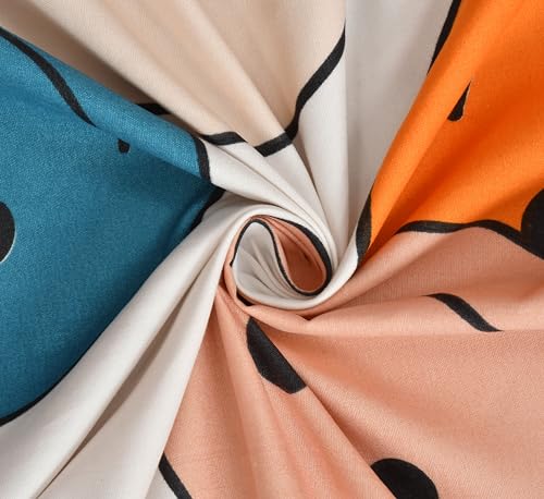 Image of IVAZA Ezyption Cotton Soft and Warm Mix N Match Bedsheet Set for Double Size Bed Soft Durable bedsheet with 2 Pillow Cover Smilee Emoji