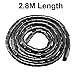 uxcell Spiral Cable Wrap Wire Cord Wraps 3/4-inch x 9ft Black PE Polyethylene Flexible Tubing for Computer Wire