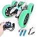 Produktbild CESHMD Ferngesteuertes Auto 2,4 GHz 4WD mit LED, Kindergeschenk Wiederaufladbar RC Stunt Auto High Speed Rennauto mit 360° Rotation und 180° Flip für Kinder Jungen Mädchen Erwachsene (Grün)