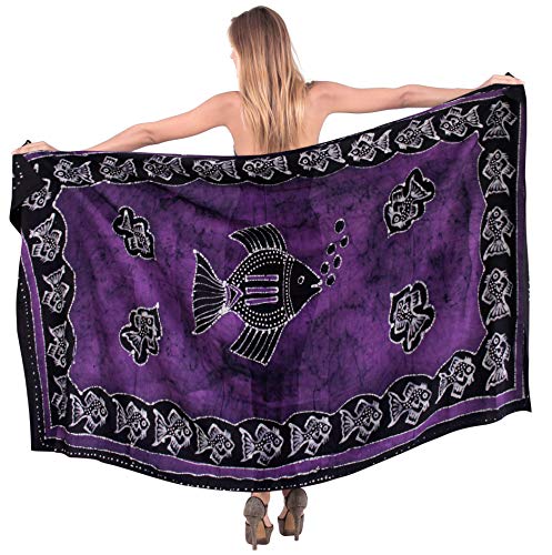 LA LEELA Women's Wrap Sarong Swimwear Cover up Wraps