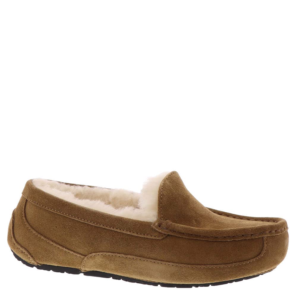 Ugg Boys Brown Kids' Ascot Suede Sheepskin Mule Slippers in Size C13, Sports Direct