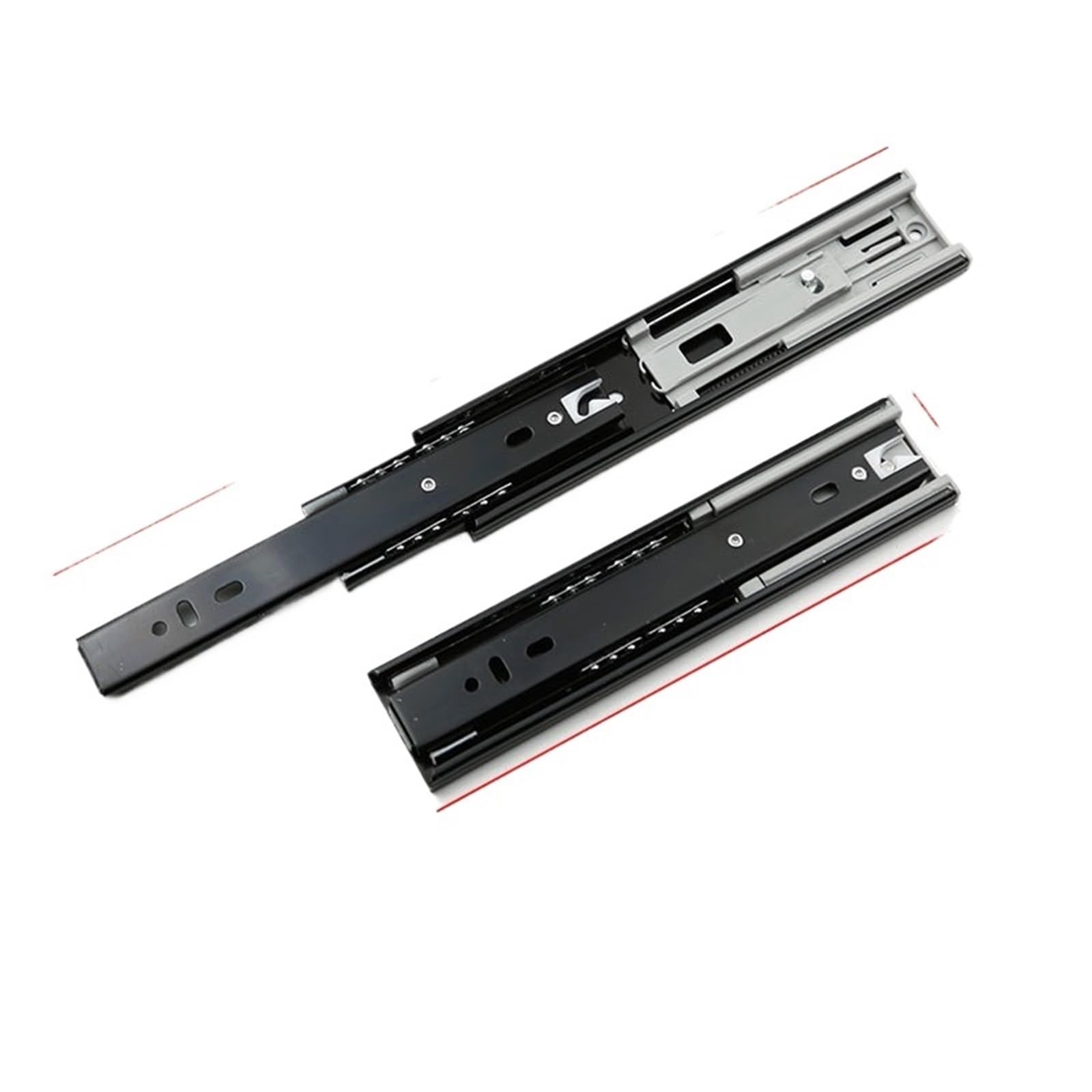 Drawer Slides Drawer Slides Stainless Steel Track Rail Sliding Three Section Cabinet Furniture Hardware(20CM)