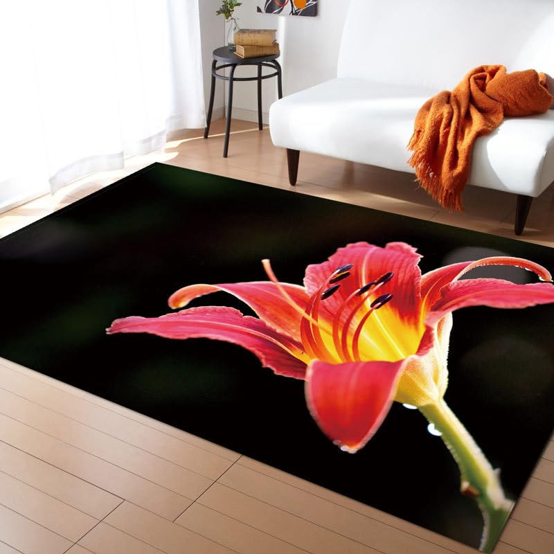 Tapis de chambre Lily pour éliminer les glissades des enfants grâce au dossier antidérapant