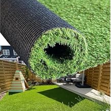 Petgrow Artificial Turf Synthetic Grass 4 X 6 Feet,Fake Faux Grass Rug 0.8" Pile Height Fake Lawn Indoor Outdoor Realistic Turf,4-Tone/Soft, with Drainage Holes & Rubber Backing/Custom Size
