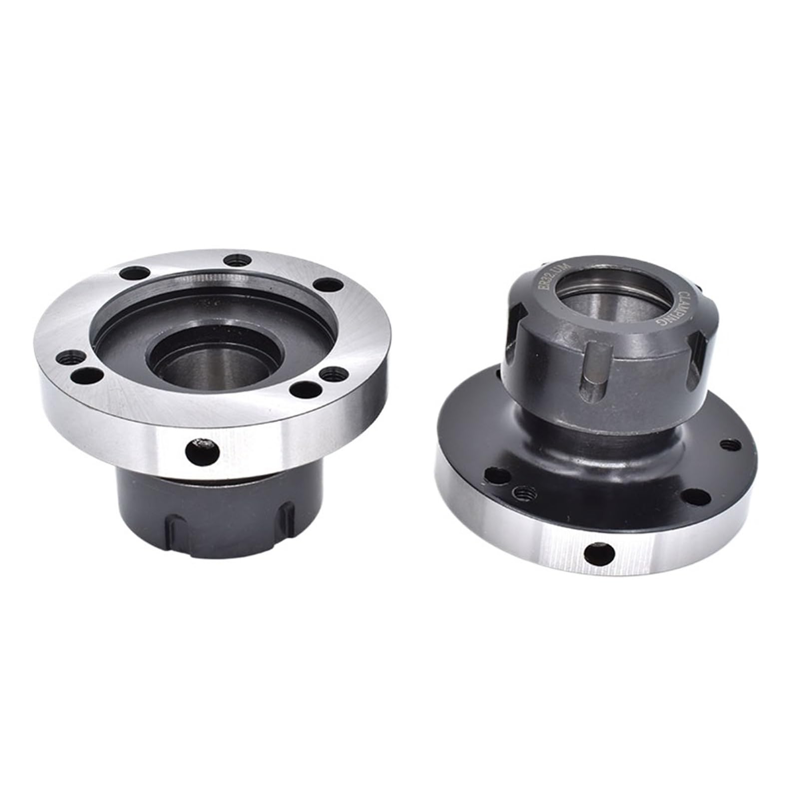 Mini Spindle Flange Four Axis Cartridge - ER16 ER25 ER32 ER40 ER50 Lathe Chuck, 100mm 80mm Collet Fixture,1pcs(Er25-d100 (7 Hole))