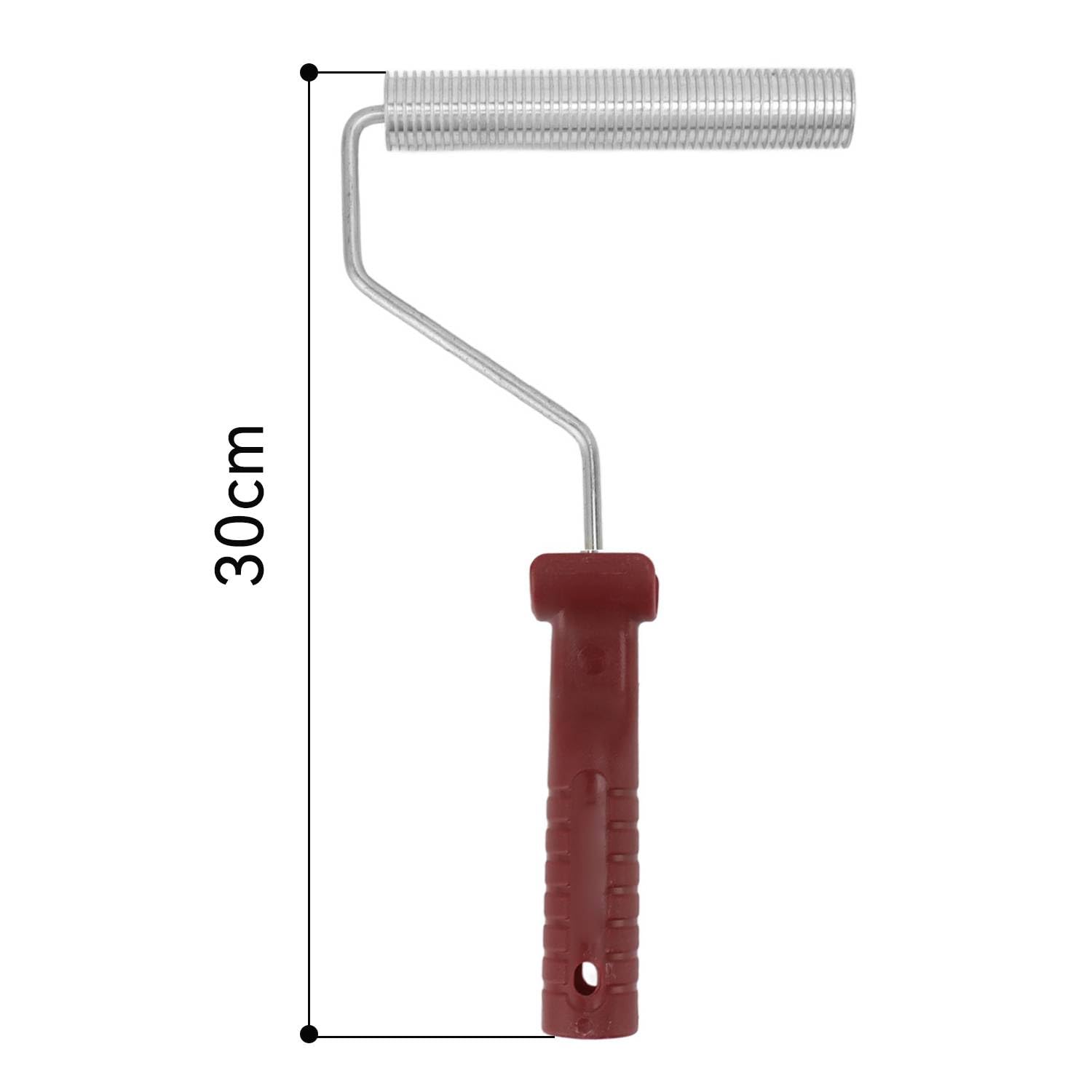 Rodillo de fibra de vidrio de 25 mm x 150 mm, aleación de aluminio, rodillo de laminado de burbujas con mango de plástico, ideal para reparación de bañeras, duchas y barcos, herramienta duradera para