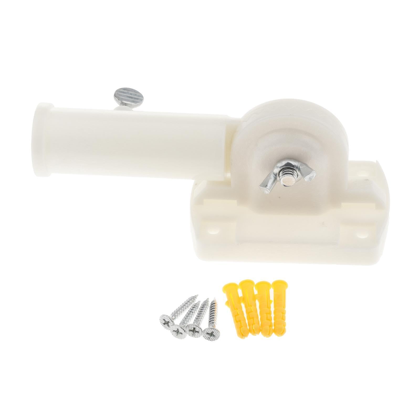 Flag Pole Wall Mount Adjustable Flagpole Holder for Flag Windsock with Screw