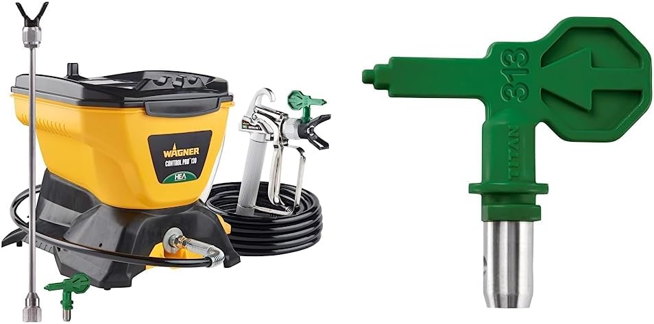 Wagner Spraytech Control Pro 130 Paint Sprayer Kit with High Efficiency Airless Reversible Spray Tip (353-313)
