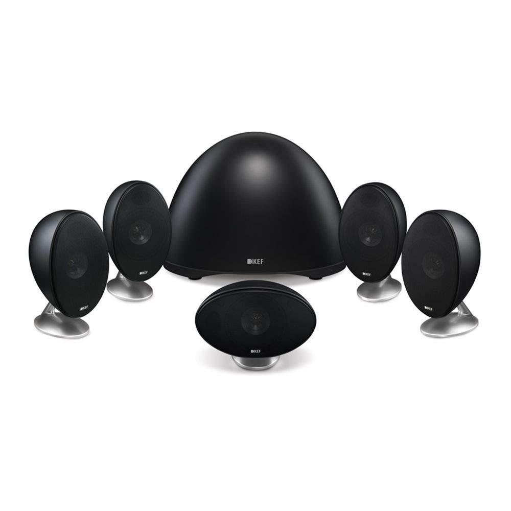 Kef E305 Sistema Home Theatre 5.1, Nero