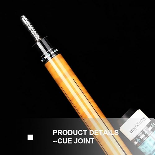 Miniatura 6 de Palo de taco de piscina de fibra de carbono de 0.492 in de baja desviación de billar con poca extensión