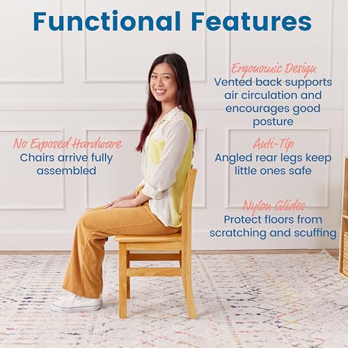Ecr4Kids ELR-15322 Three Rung Ladderback Chair thumb #2