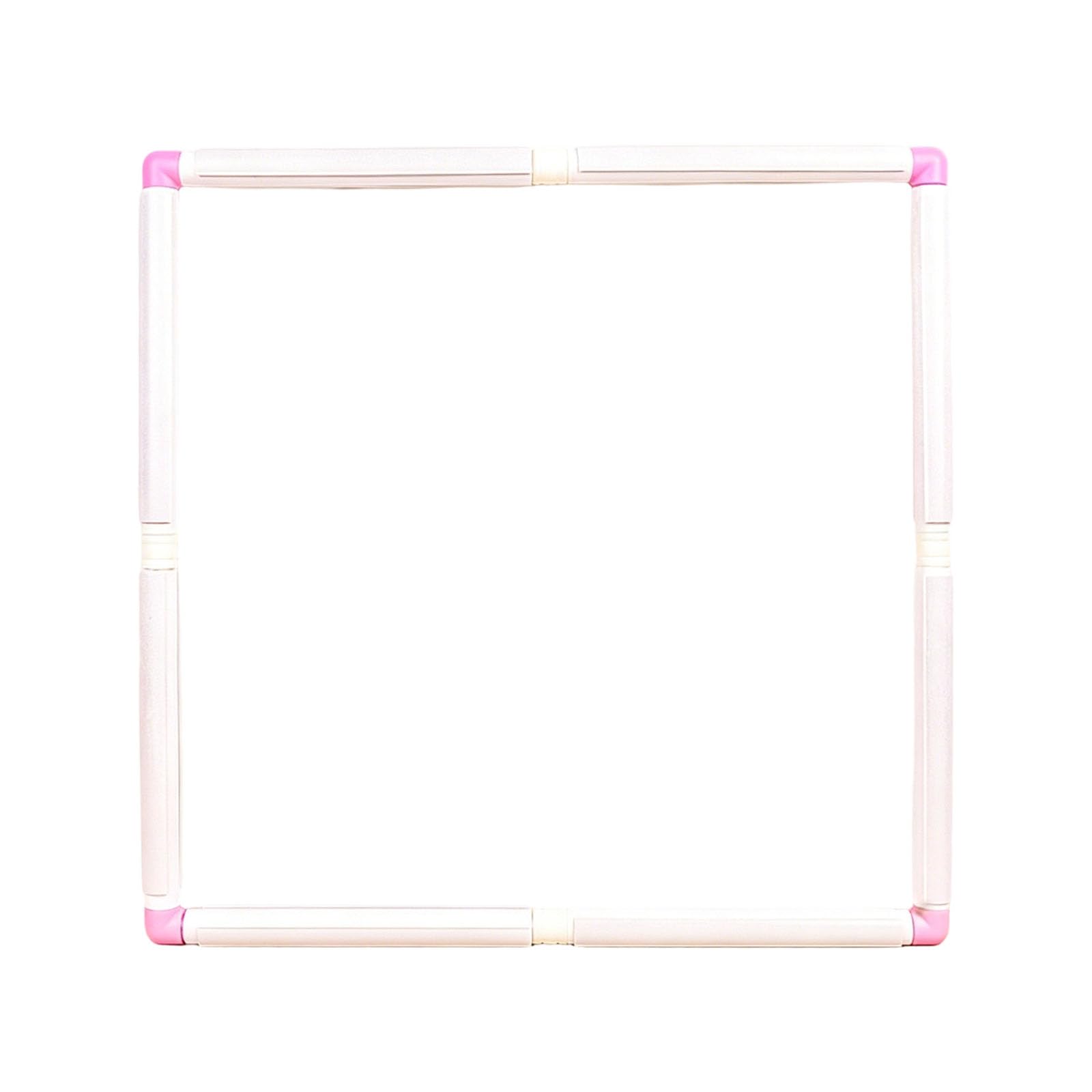Yjcnelcr PVC Embroidery Frame Multipurpose Clip on Embroidery Hoop Easy to Assemble for Stitching Needlework Craft Large Frame