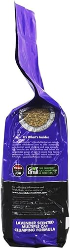 Miniatura 3 de World's Best Cat Litter, arena con olor lavanda, fórmula aglutinante, bolsa de 7 libras