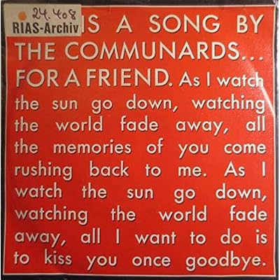 For a friend (1988) / Vinyl single