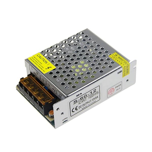 ALITOVE DC 12V 5A Netzteil-Adapter-Konverter-Ladegerät AC 100 240 V-Eingang Mit 5.5x2.1mm DC-Ausgang Jack 12v 5a 60w 12v…