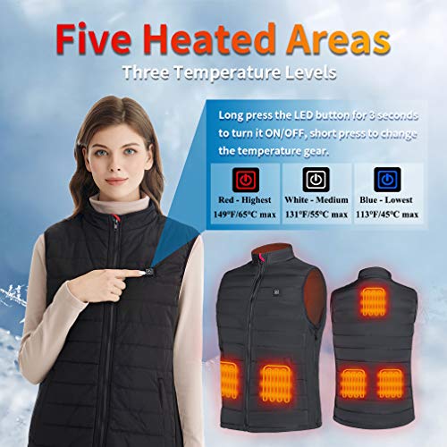 Srivb Heated Vest, Lightweight Heated Jacket Warming Clothes Heating Vest For Men Women #TOP1