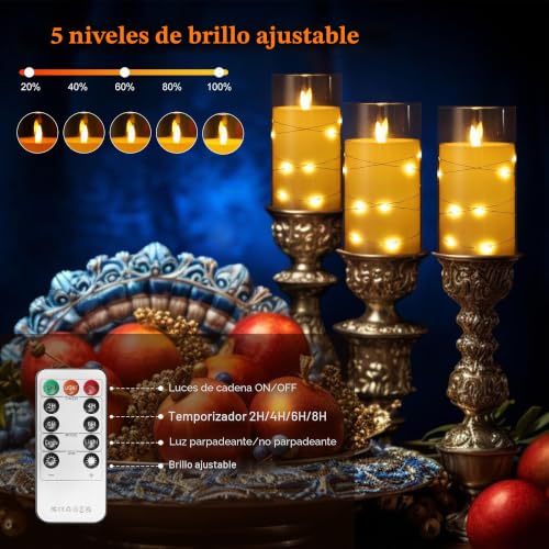 Velas LED con mando a distancia EXTSUD el regalo ideal de Navidad 3