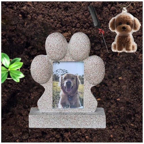 ペット 遺毛 ケース そして ペット記念フォトフレーム, 写真フレーム用スロットとペットの毛髪収集機能付き ペット葬儀ギフト 愛犬を亡くした方への慰問品,gold-A